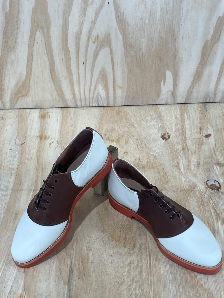Saddle – Cream & Brown Red Eva Sole – Colin Johnson Shoes